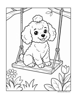 free puppy coloring page for dog lovers