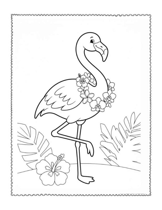 hawaii color pages free printable
