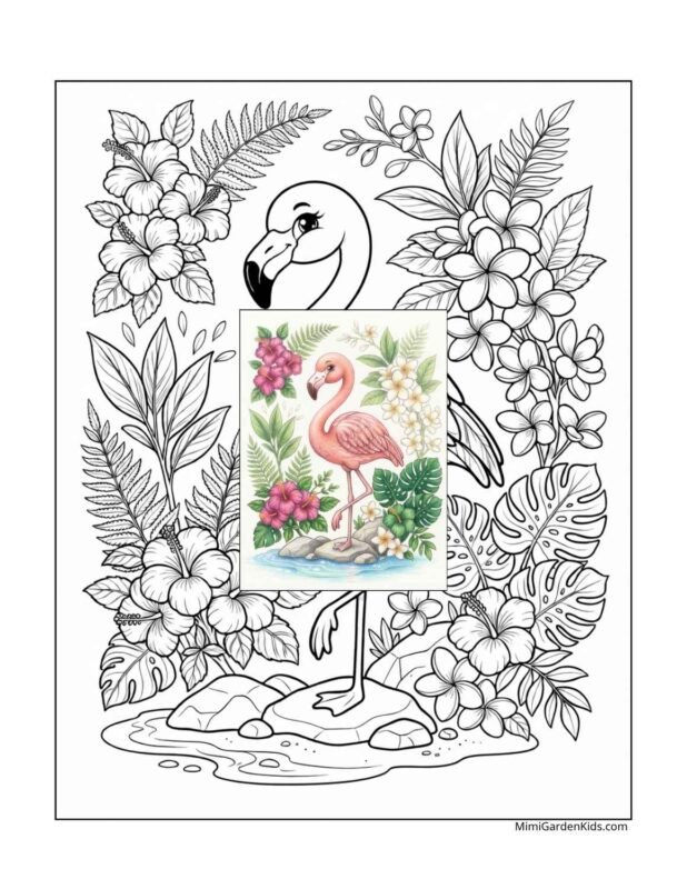 hawaiian flowers coloring pages free printable