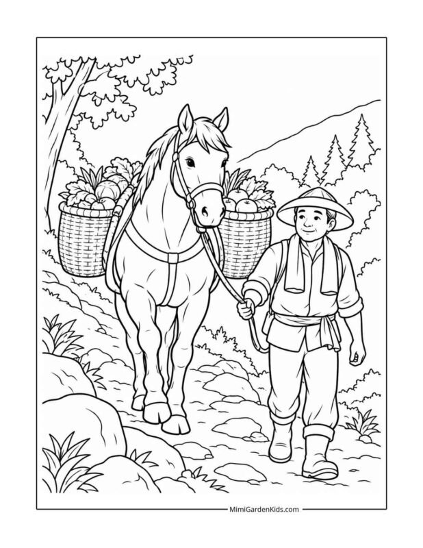 horse adult coloring pages free printable