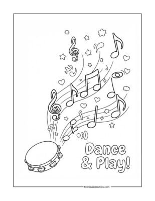 music note coloring pages free printable for kids