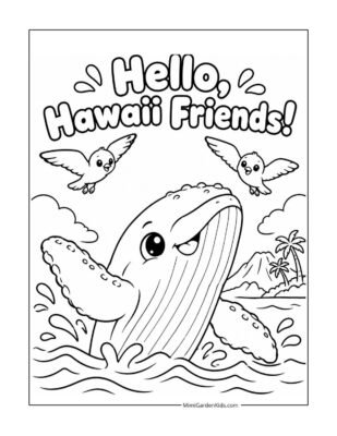 printable hawaiian coloring pages free download