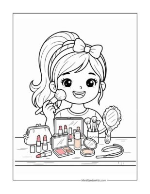 free printable makeup coloring pages for kids