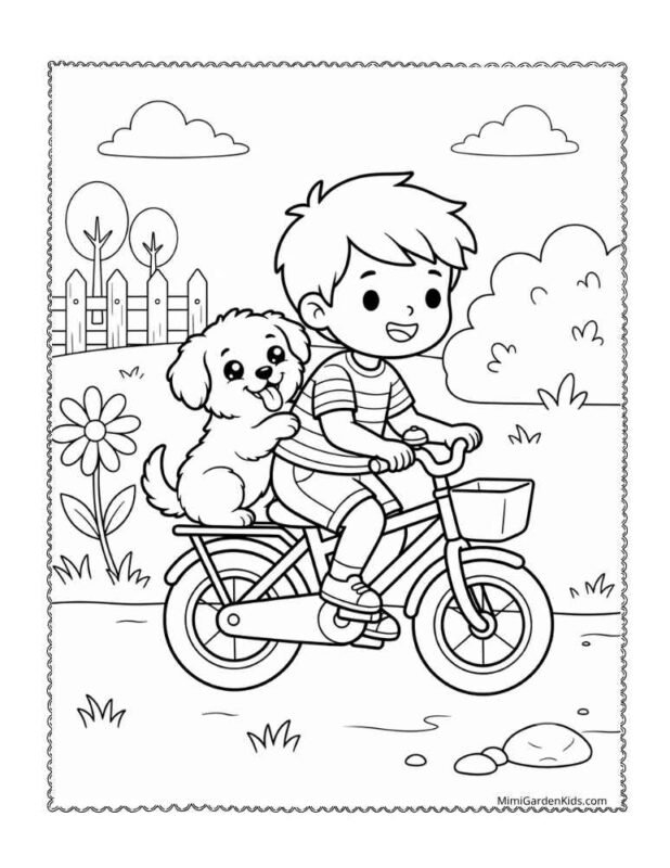 Puppy Coloring Pages for Free printable and download