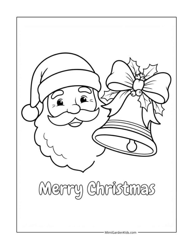 christmas bells coloring pages free printable
