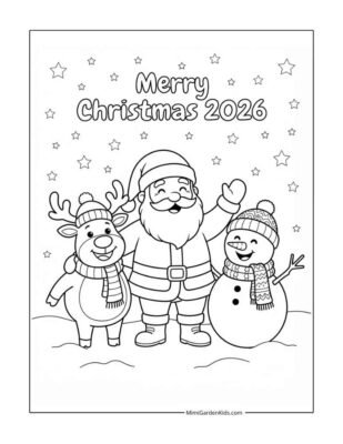 christmas coloring worksheets free printable 2026