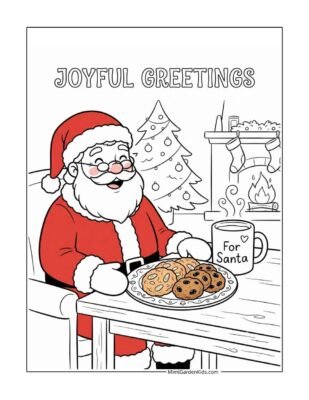 christmas cookies coloring pages free printable